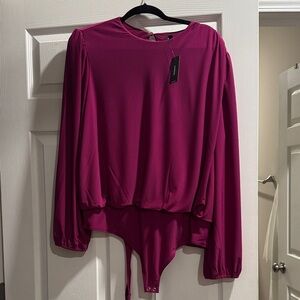 Elegant Magenta Women's Bodysuit